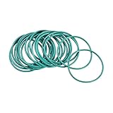 uxcell フッ素ゴムOリング 24mm外径 22mm内径 1mm幅 機械配管用 FKMシールガスケット グリーン 20個入り