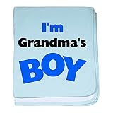CafePress – 私はおばあちゃんのBoy Baby Blanket – スーパーソフトベビー毛布、新生児おくるみ ブルー 048527457525CD2