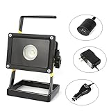 LED投光器 充電式 30W 2500LM ポータブル LED作業灯 小型 軽量 LEDライト 充電式ライト 防水 作業灯 看板灯 夜釣り キャンプ 夜間作業
