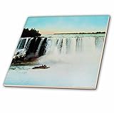 3drose Scenes from the Pastマジックランタン – Niagara Falls American Side Maid of the Mistヴィンテージ1900 – タイル 8