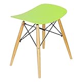 快適ホームズ 7カラースツール 背もたれなし PP グリーン EA-001GR