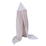 Jiliオンライン折りたたみ式コットンラウンドドームベッドキャノピーKids Play Tent Mosquito Net for Children ピンク 8c4bcffce383f06a02725