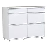 arne レンジ台 キャスター付き 完成品 キッチンカウンター キッチン収納 ワゴン RD-1203 ホワイト