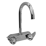 LASCO 07-4206 Bathcock Faucet for Claw Foot Tubs with 3 3/8-Inch Center and Gooseneck Spout [並行輸入品]