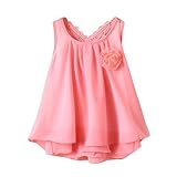 Yeach 子供服 女の子 70-100 0-2歳 無地 オープンバック 中空 バタフライ 花 プリンセススカート ツツ ドレス 可愛い 超柔らかい 姫様 普段着 写真 人気 誕生日プレゼント
