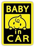 BABY1 BABY IN CAR ベイビーインカー 反射マグネットシート 134mm×98mm 防水加工 日本製