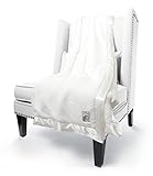 Little Giraffe Chenille Throw Blanket 45" X 59" ホワイト CHTHR-WH