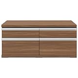 フナモコ 日本製 ニューラチス ローチェスト 1096×448×476mm リアルウォールナット・FLD-110S【カード払限定】