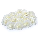 SUND　造花　カーネーション　花のみ　獅子咲き　花　20輪セット　DIY　手作り　インテリア　雑貨　花部分のみ　シルクフラワー　可愛いカラバリ 高品質　造花　枯れない　結婚式　誕生日　発表会　入学式