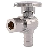 SharkBite 23058LF PEX Chrome Plated Angle Stop, 1/2-Inch by 3/8-Inch by Sharkbite