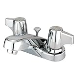 Kingston Brass KB160B Two Handle 4 in. Centerset Lavatory Faucet with Brass Pop-up