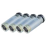 TONE(トネ) プロテクター付インパクト用薄型ホイルナットソケットセット 4本セット(4AP-21N×4) 差込角12.7mm 4AP-21N4S