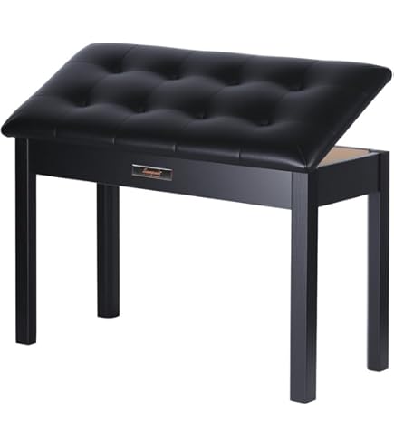 Amazon.co.jp: JNNJブラウン ピアノ椅子 木製 猫脚 椅子 高さ調整可能