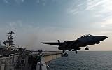 Military F - 14 Tomcat Military Aircraft Carrier Launch – 18 x 24メタルアルミ壁アート
