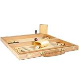 Deluxe Wooden Backgammon Set, Brown [並行輸入品]