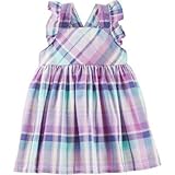 オシュコシュ OSHKOSH/ 2ピースプラッドラッフルドレス プラッド ワンピース 6ヶ月【並行輸入】