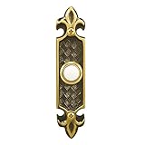 Heath Zenith 890-B Wired Push Button, Antique Brass with Lighted Center Button [並行輸入品]