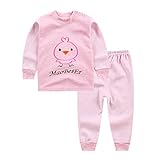 赤ちゃんの下着 新生児の綿のカジュアルセット 赤ちゃんの服セット ファッション ハイウエストのパンツ 多色のベビー服ー2点セット