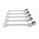 5 PC METRIC flex-head組み合わせラチェットレンチセットby Pittsburgh
