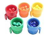 Cute Tiny Colored Cups and Beads - Preschool Color Sorting Cups and Fine Motor Activity - OT Busy Ba