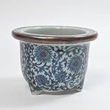 瀬戸焼 唐草ストーン小丸 4号鉢 幅13cm×高さ9cm