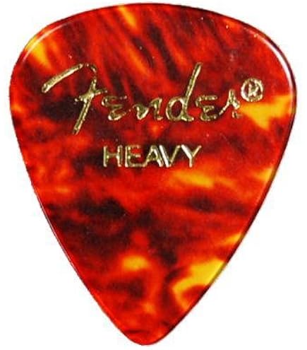 Amazon | Fender ピック×10枚 ティアドロップ HEAVY-BLK | ピック