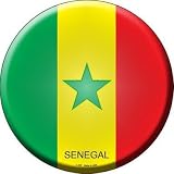 Smart Blonde C-407 Senegal Country Novelty Metal Circular Sign
