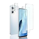【2+2 セット】対応 OPPO Reno7 A OPG04 用の ガラスフィルム*2枚 + カメラフィルム*2 OPPO Reno7 A 強化ガラス液晶保護フィルム 硬度9H ／高透過率／2.5D丸縁加工／飛散防止／傷防止／耐指紋/気泡ゼロ/撥油性/自動吸着/保護フィルム（OPPO Reno7 A）