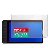 2枚 Sukix ブルーライトカット フィルム 、 GAOMON 15.6インチ IPS HD液晶ペンタブ PD1560 向けの 液晶保護フィルム ブルーライトカットフィルム シート シール 保護フィルム（非 ガラスフィルム 強化ガラス ガラス ）