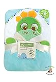 BlueberryShop Embroidered LARGE COTTON HOODED Bath Pool Beach TOWEL Baby Kid Todler Gift (39.5 x 39.