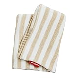 【カバーのみ】ロングランピロー（吐き戻し防止ベビー枕）/ベージュストライプ【日本製】