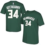 NBAミルウォーキー・バックス　ヤニス・アデトクンボ・名前＆番号入りTシャツ（ユースL）　[並行輸入品]