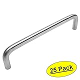 Cosmas 724 – 128ssステンレススチールTrueソリッドステンレススチール5 / 16 "直径キャビネットハードウェアハンドルワイヤPull – 5 " ( 128 mm )穴センター、