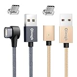 2本セット(ストレート形,L字形) マグネットコード usb 充電 ケーブル QC-3.0 急速 対応 max 3A 磁気 磁石 着脱式 TYPE-C usb-c スマホ 汎用 防塵 Android タイプ-C マイクロ-USB-C-micro-a-b 線 アダプター