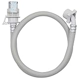 カクダイ 洗濯機給水ホース ストッパー付 1m 4368-1