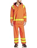 Viking FR Flame Resistant Waterproof 3-Piece Suit Orange Large [並行輸入品]