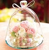 プリザーブドフラワーIPFA プリザーブドフラワー ギフト 『ガラスドーム エレガンス (ピンク＆ホワイト)』