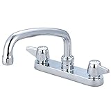 Central Brass 0125-A Double Handle Centerset Kitchen Faucet with 6" Centers [並行輸入品]