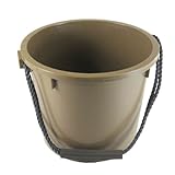 三甲 タフゴムバケツ(ロープ持手) 14L 茶