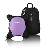 Obersee Rio Diaper Bag Backpack with Detachable Cooler, Black/Purple by Obersee