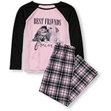 THE CHILDREN'S PLACE(ザ・チルドレンズプレイス) パピー & キティ グラフィック トップ & プラッド パンツ パジャマ シェル スリープウェア 4歳【並行輸入】