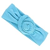Perfk かわいい　子供　女の子　赤ん坊　幼児　結び目　ヘッドバンド　ヘアバンド　アクセサリー　ヘッドウェア　　ギフト　全8色 - ブルー