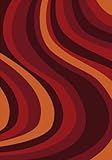Joy Carpets Kid Essentials On The Curve Teen Area Rugs 129-Inch by 158-Inch by 0.36-Inch Red [並行輸入品]