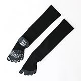 (Tabio)タビオ コンプレッションハイソックス5本指25～27cm クロ
