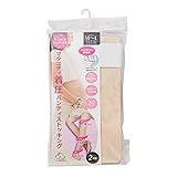 犬印）2足組マタニティ着圧パンティストッキング（20デニール） 【M-L・L-LL】　M-L　ベージュ