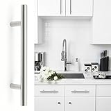 取替・補修用 ステンレス製ドアハンドル 食器棚取っ手 引き出しノブ キャビネット/お風呂/食器棚/玄関ドア用 20PCS