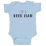 I ' m a boob man funny baby boyボディスーツ幼児 カラー: ブルー
