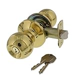 Ultraハードウェア43999真鍮仕上げエントリLocksets The Chestnut Hill