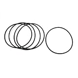 DealMuxゴムOリングオイルガスケットワッシャー（5ピース）、ブラック、110ミリメートルX 2.65ミリメートルを封印されました