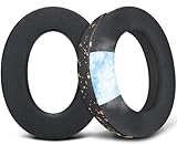 SOULWIT 冷却ジェル イヤーパッド for Sennheiser HD599/HD598/SE/CS/SR/HD595/HD569/HD560S/Game Zero/G4ME Zero, PC37X/PC38X/PC350/PXC350/PXE350/PC360/HD380/HD380-Pro 用 パッド 冷感 交換 イヤークッション ブラックゴールド